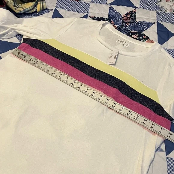 Maurices Long Sleeve Tee with Colorful Stripes - Picture 4 of 7
